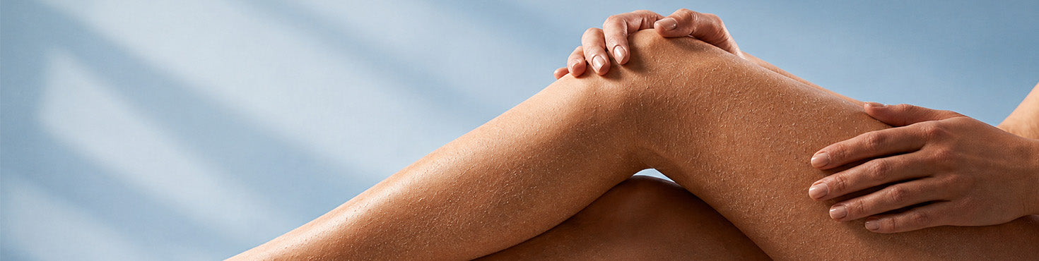 Immagine che raffigura una donna con pelle secca