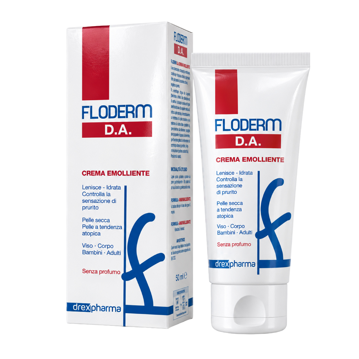 Immagine che raffigura il pack di Floderm D.A. Crema Emolliente