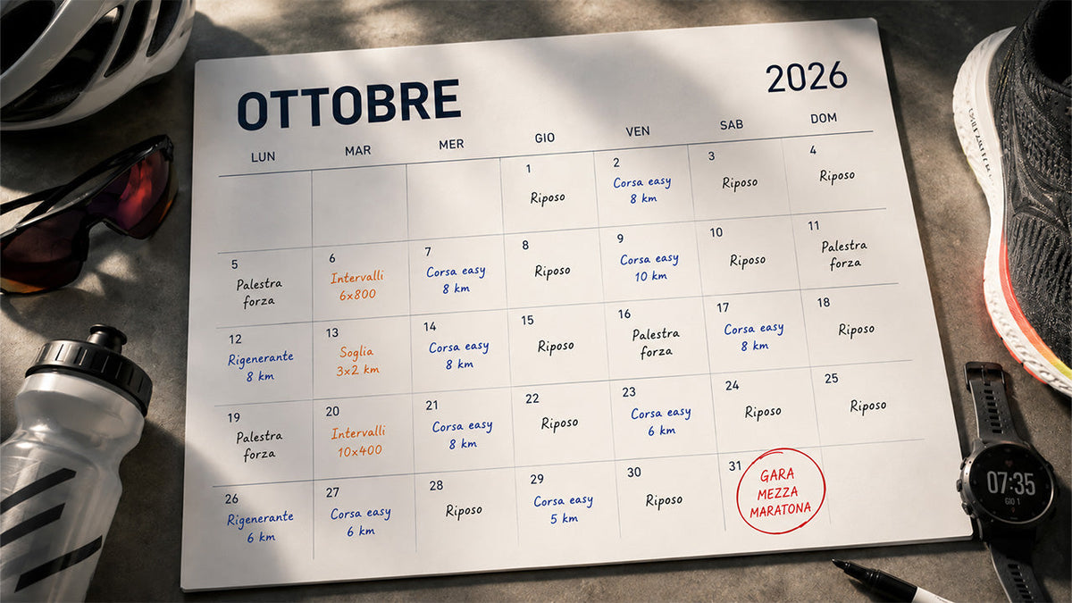 Immagine che raffigura un calendario con gli allenamenti