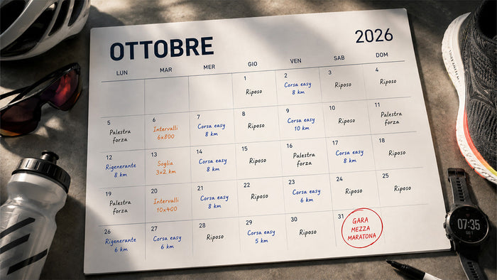 Immagine che raffigura un calendario con gli allenamenti