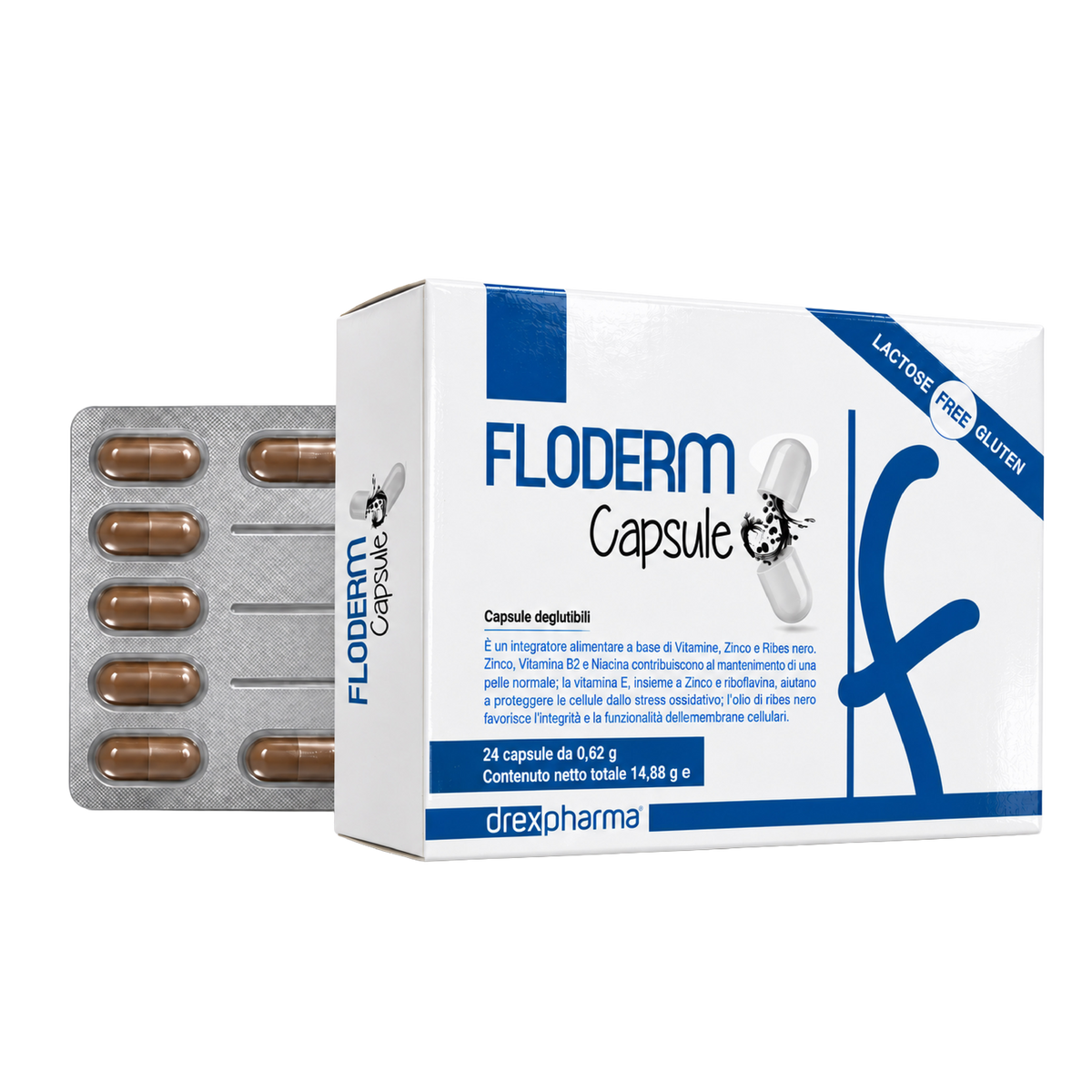 Immagine che raffigura il pack di Floderm Capsule