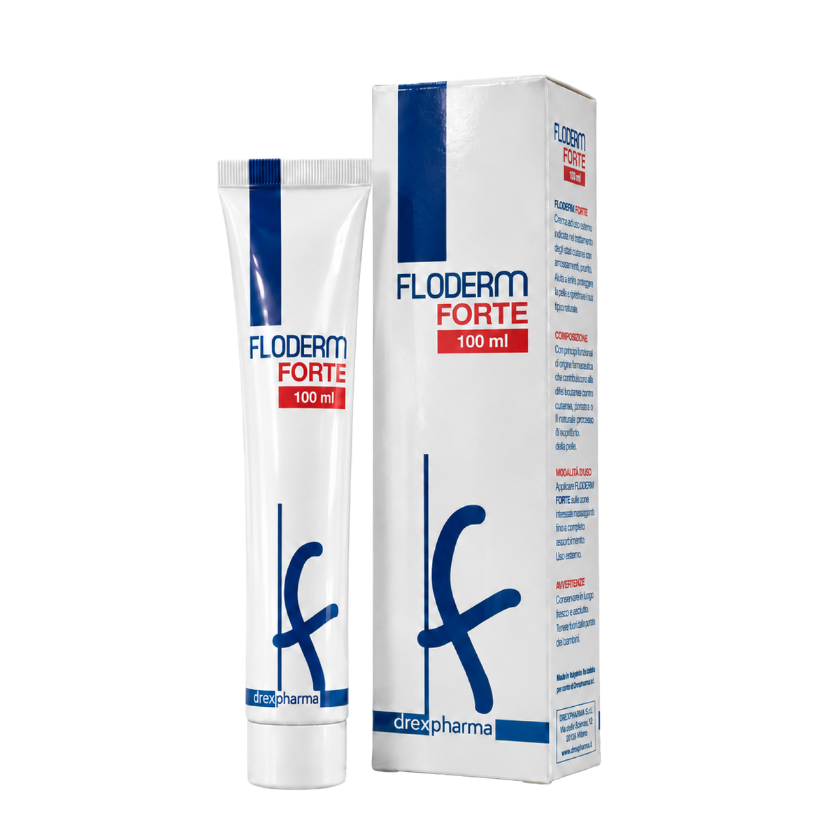 Immagine che raffigura il pack di Floderm Forte 100ml